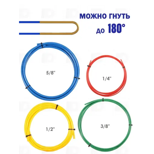RESSORT A CINTRES PLAST KIT 1/4 - 3/8 - 1/2 - 5/8  (4M) 4PCS